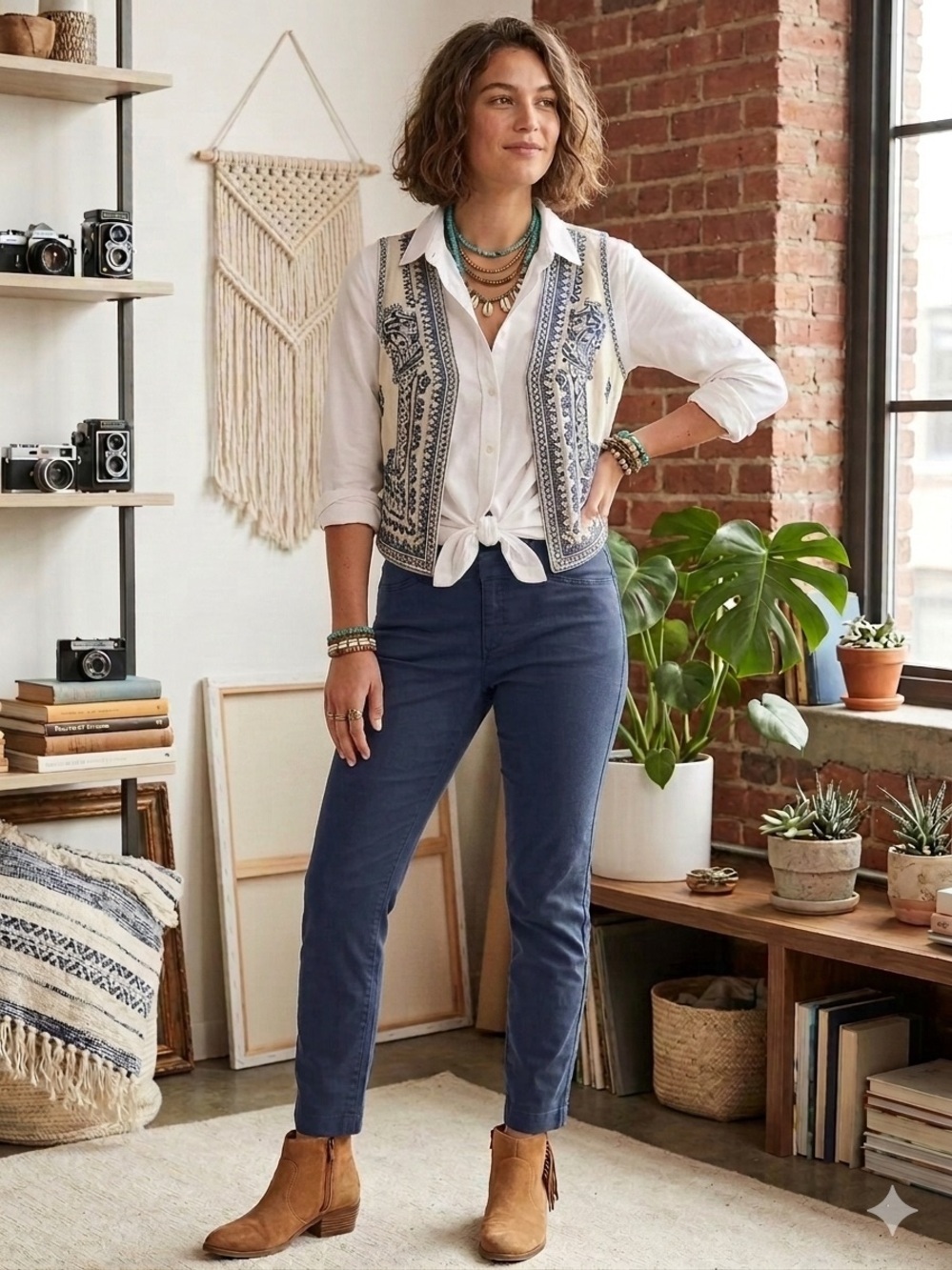 Old Navy - Navy Cropped Ankle Pants - Size 6
